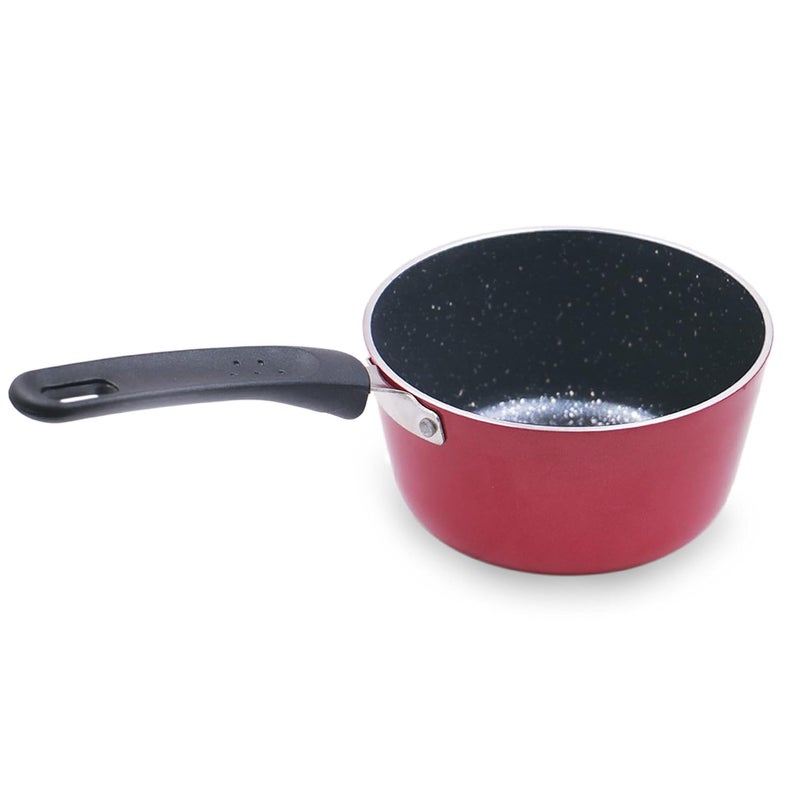 MILTON Pro cook Milton Procook Granito Saucepan with Bakelite Handle 14 cm Aluminium Tea and Milk Pan Boiling Pot NonInduction 2 Years Warranty - Image 1