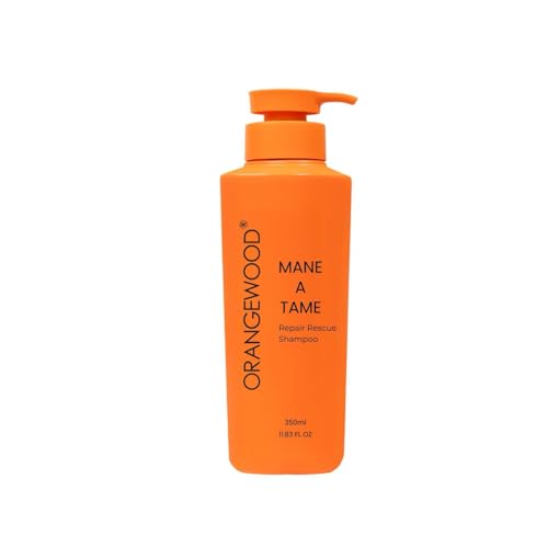 ORANGEWOOD Mane-A-Tame Repair Rescue Shampoo PC x 1-350ml – Smooth, Silky, Nourishing Hair Cleanser Hydrates & Strengthens Damaged Hair Enriched with Lime, Avocado, Quinoa Seed, Melon & Fenugreek - Image 1