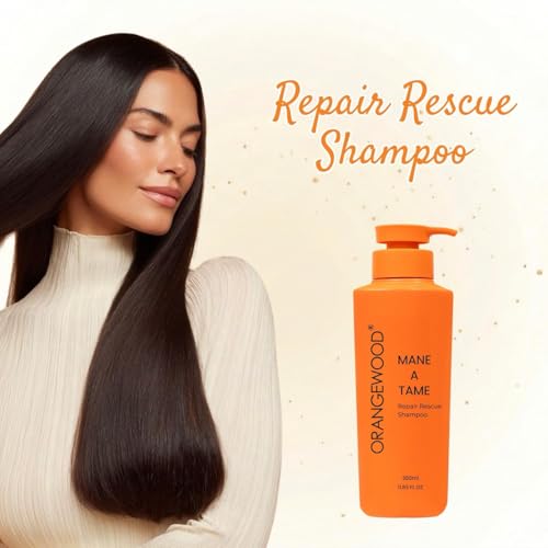 ORANGEWOOD Mane-A-Tame Repair Rescue Shampoo PC x 1-350ml – Smooth, Silky, Nourishing Hair Cleanser Hydrates & Strengthens Damaged Hair Enriched with Lime, Avocado, Quinoa Seed, Melon & Fenugreek - Image 3