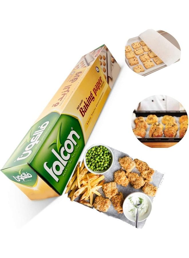 Falcon Cooking And Baking Rolling Paper Falcon Beige 10x30cm - Image 1