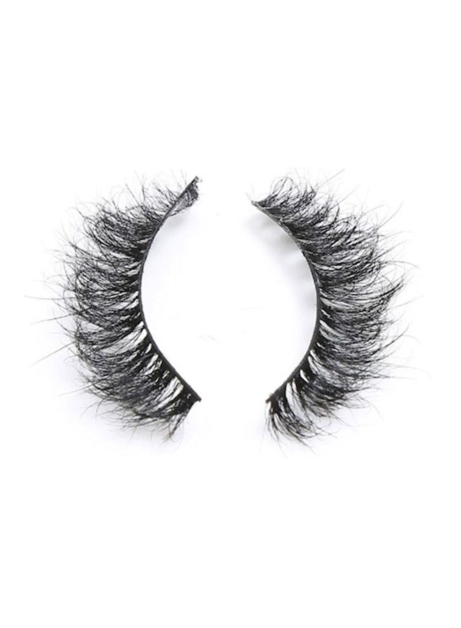 NIBEMINENT Handmade Horse Hair False Eyelashes Black - Image 1