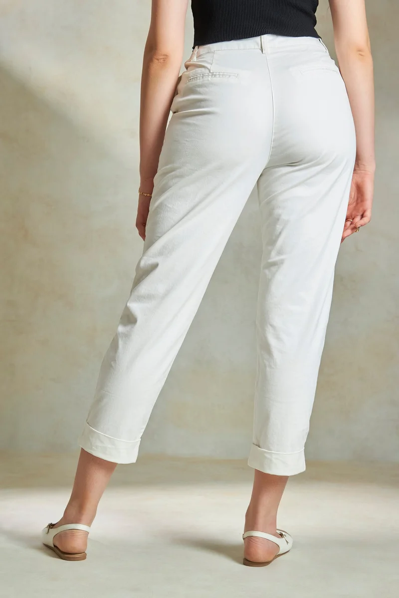 فيرجيو Cotton Mom Daywear Fit Trousers for Women
