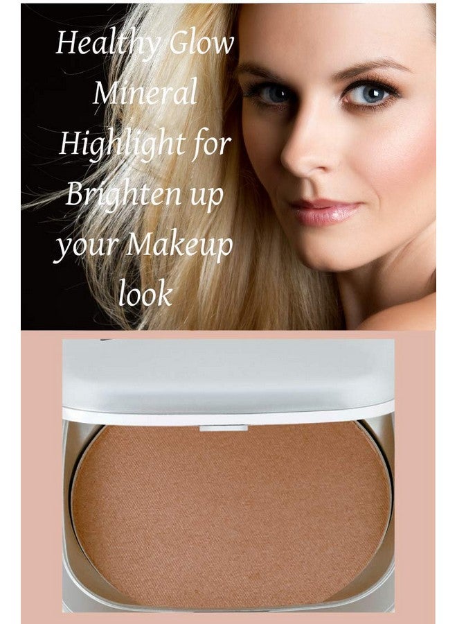 آيجلس ديرما مكياج بودرة هايلايتر معدنية صحية. خالي من الغلوتين والبارابين (ذهبي) - Image 3