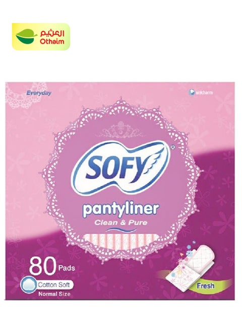 Sofy Clean & Pure Daily Pads for Women, 58 Pads +22