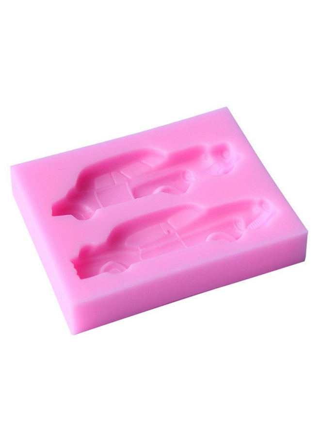 NIBEMINENT Cartoon Car Fondant Cake Mould Pink