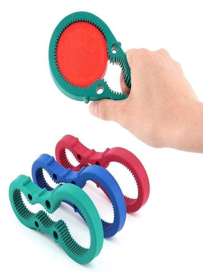 Lexazo Anti Slip Multi Purpose Grip Jar & Bottle Opener Silicone Design Fits All Bottles Caps Multicolor Pack of 1 - Image 1