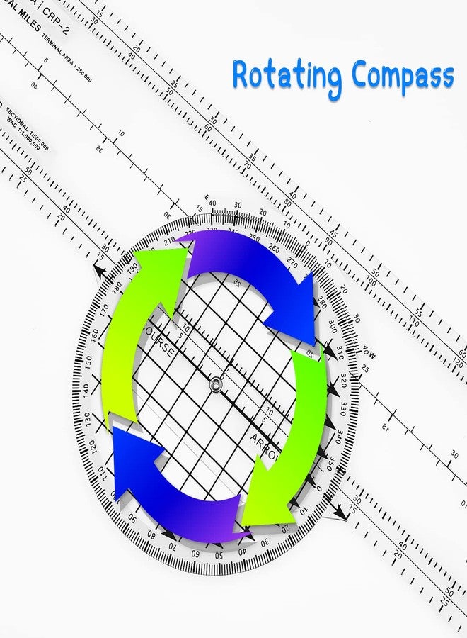 CYA Rotating Plotter Aviation, Flight Azimuth Plotter for Pilot Students - Image 3