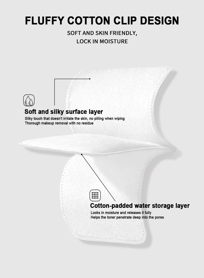 Luxu cotton Pads For Face,100-Count,100% cotton Ultra Soft Triple Layers thickened Makeup Remover Pads,2.95x2.95 Inch,Disposable Cotton rounds,Facial Cleansing on All Skin Types - Image 5