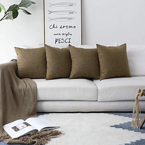 Khooti Jute Cushion Cover | 12x12 Inch, Light Umber -| Set of 2 | Throw Pillow Cover for Couches, Chairs, Sofas, Beds, Coffee Tables, Living Rooms, Bedrooms, Modern Boho Design - Image 3