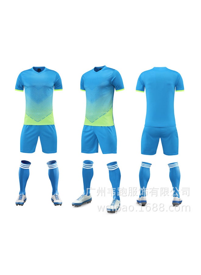 Medium Blue Short Sleeve Football Jersey - Image 1