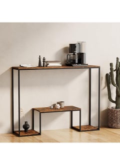 AGD Modern Design Professional 3-Tier Console Table with Storage Shelf, Suitable for Coffee Equipment, Entryway and Living Room Table, Size 110*25*86cm  - Image 4