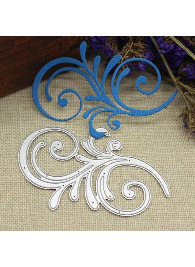 Marsrut Flourish Swirl Plant Metal Paper Cutting Dies Stencils For Diy Scrapbooking;Photo Album Decorative Embossing Diy Paper Cards  - Image 4