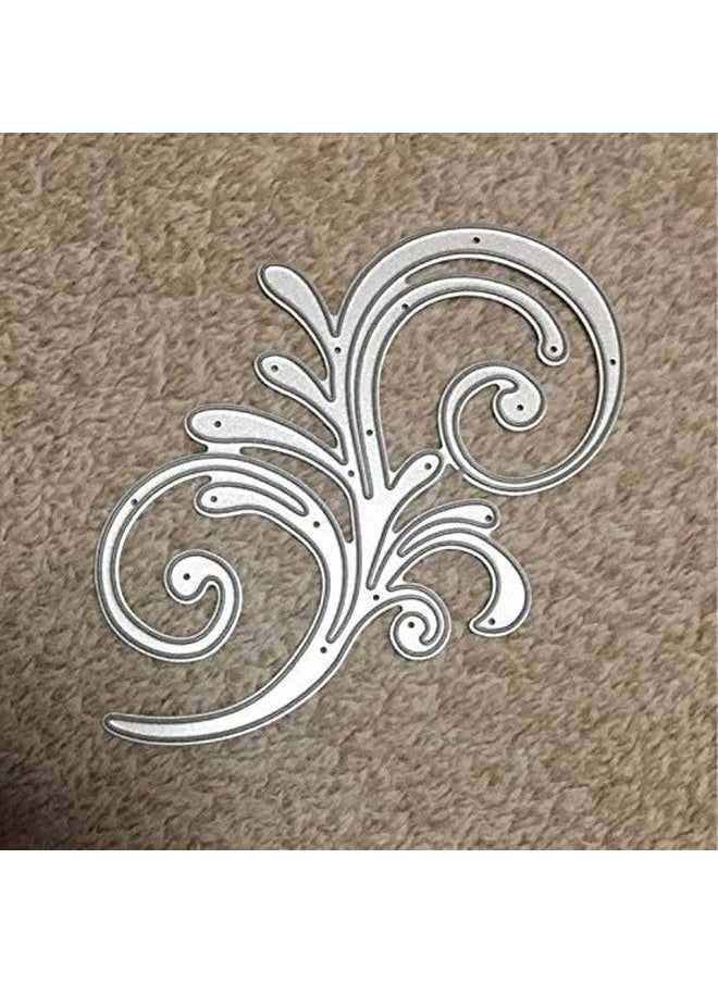 Marsrut Flourish Swirl Plant Metal Paper Cutting Dies Stencils For Diy Scrapbooking;Photo Album Decorative Embossing Diy Paper Cards  - Image 3