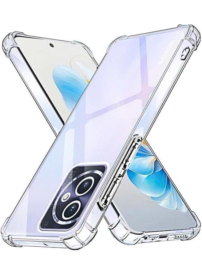 موز Back Cover for Honor 100 Transparent Mobile Back Case Shock Proof Design Camera Edges Protection Crystal Clear Phone Case Silicon Soft TPU and Flexible (Honor 100) - Image 2
