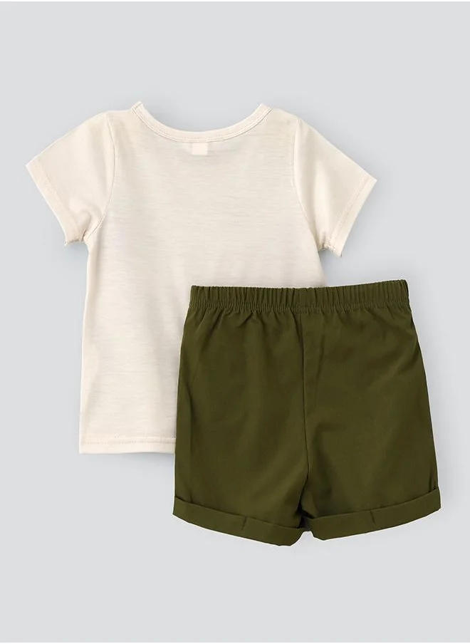babyqlo Safari Jungle T-Shirt With Shorts
