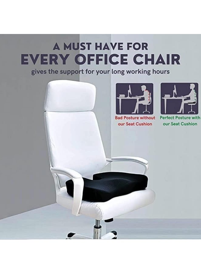 أيه بي دي وسادة جلوس طبية على شكل حرف U، وسادة مقعد اسفنجية لتخفيف الضغط وتخفيف الام الظهر عند الجلوس لفترات طويلة في المكتب او المنزل، وسادة مقعد السيارة - Image 3