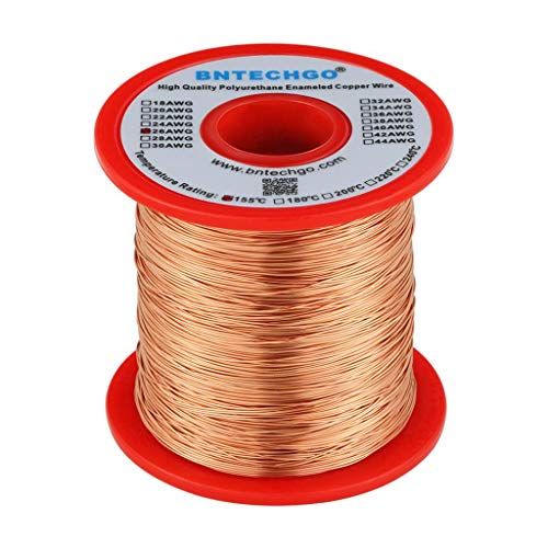 BNTECHGO 26 AWG Magnet Wire - Enameled Copper Wire - Enameled Magnet Winding Wire - 1.0 lb - 0.0157" Diameter 1 Spool Coil Natural Temperature Rating 155℃ Widely Used for Transformers Inductors - Image 2