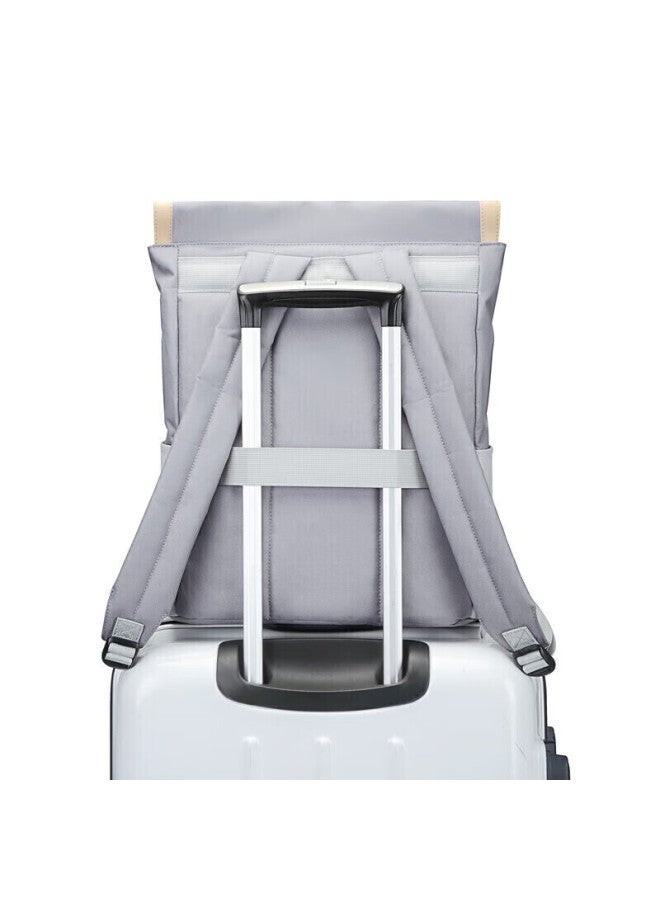 V.nine Backpack For Men And Women, Couples Style, 14/15.6-inch Laptop Backpack, For College Students, Middle School Students, Outdoor Hiking, Travel, Sports Backpack, Travel Bag, Porcelain Gray - Image 4