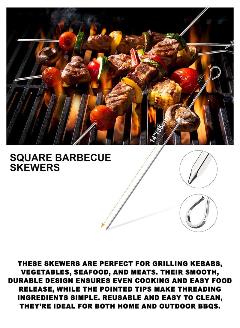 توشيونيكس مجموعة أدوات شواء من الفولاذ المقاوم للصدأ (9 قطع) مع حقيبة حمل | مجموعة ملحقات شواء خارجية محمولة للتخييم والنزهات والطهي المنزلي - Image 5