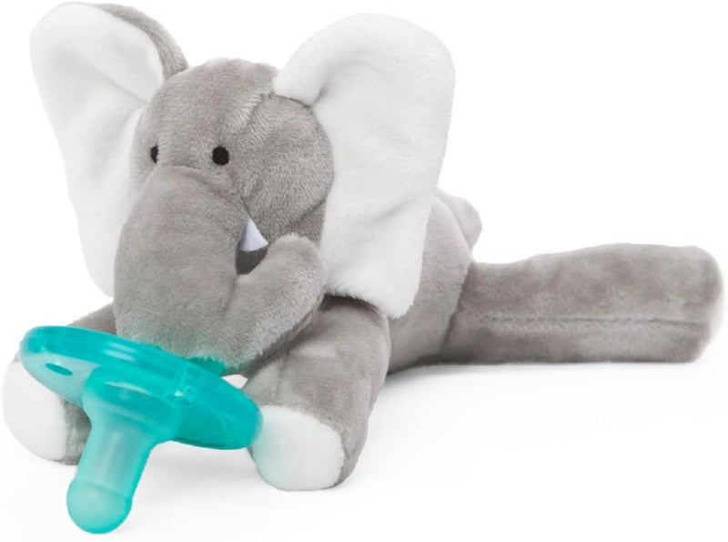 WubbaNub Infant Soother with Elephant Comforter - Award-Winning Pacifier for Babies 0-6 Months - Image 3