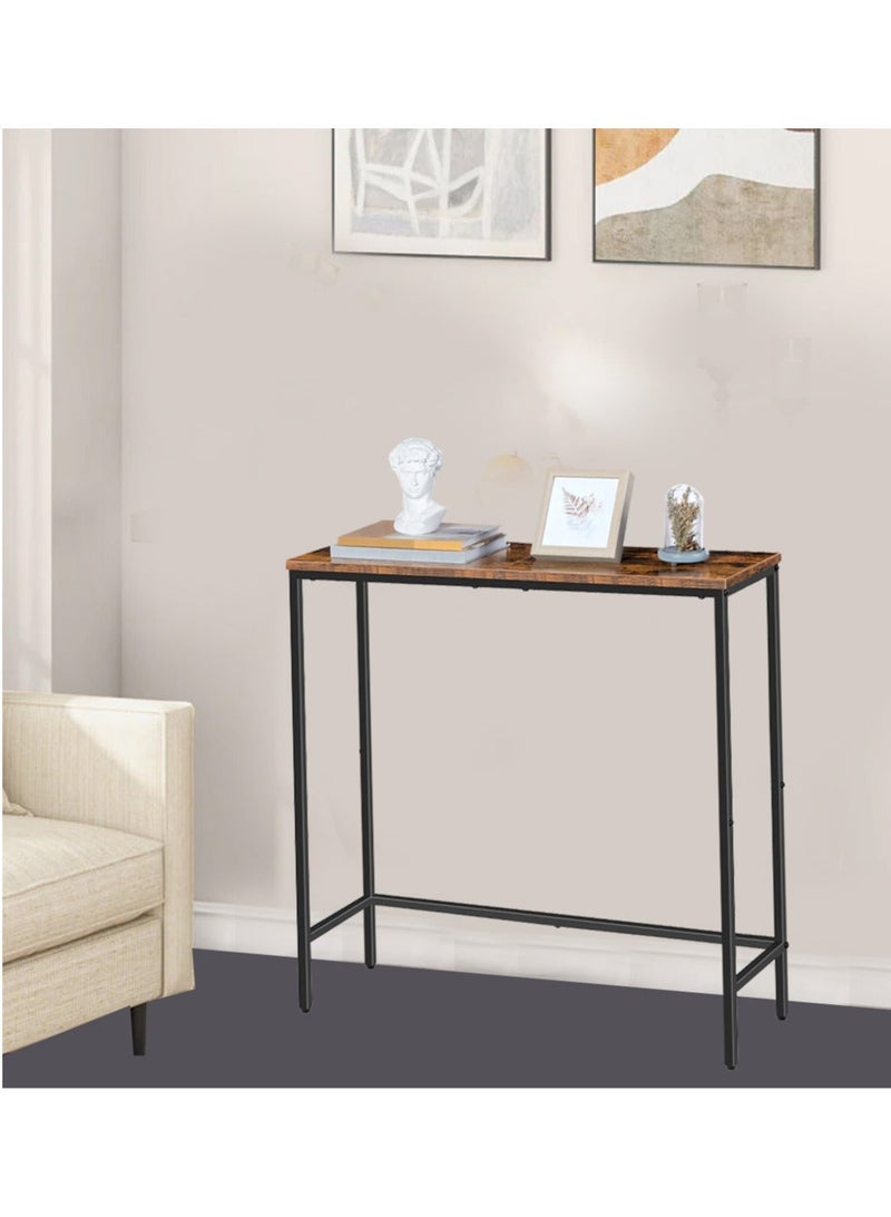 EXPERT Narrow console table, 100cm small entrance table, slim sofa table, side table, display table, for corridor, bedroom, living room, hallway, extra long entrance table, EI-109 - Image 3