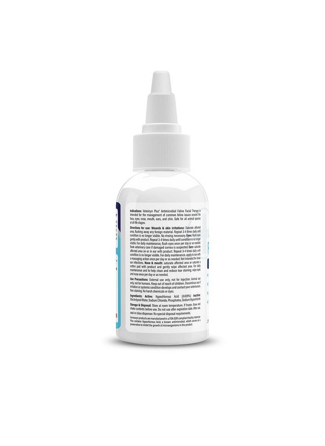 Vetericyn Plus Feline Facial Therapy | Healing Aid And Skin Repair For Different Cat First Aid Needs, Including Cat Acne, Cat Ear And Eye Problems. 2 Ounces  - Image 4