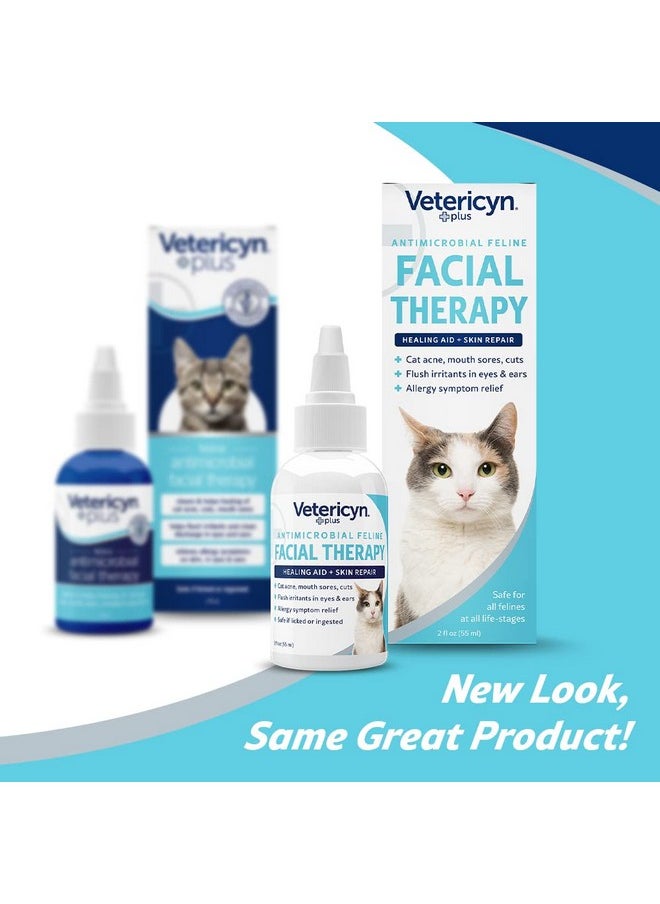 Vetericyn Plus Feline Facial Therapy | Healing Aid And Skin Repair For Different Cat First Aid Needs, Including Cat Acne, Cat Ear And Eye Problems. 2 Ounces  - Image 2