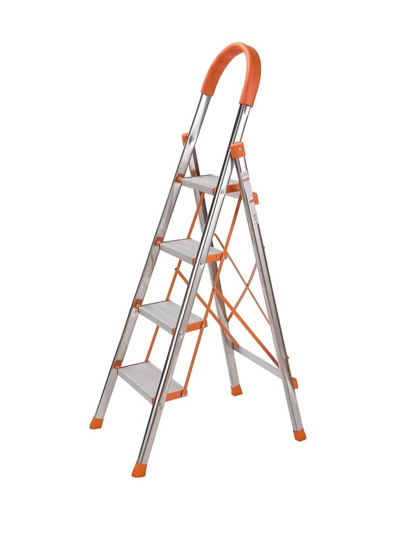 Foldable Ladder 5 Steps, Home Ladder Folding Step Stool with Wide Anti-Slip - Image 1