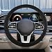 UHANBUT Elastic Stretch Steering Wheel Cover AntiSlip 15 inch Microfiber Odorless Breathable Ice Silk Car Steering Wheel Protector Easy Carry Warm in Winter Cool in Summer Black - Image 2