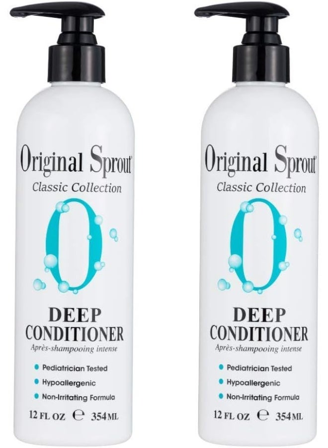 Original Sprout Deep Conditioner - Organic Vegan Deep Conditioning Treatment for Natural Hair Care (12 oz. 2 pack)