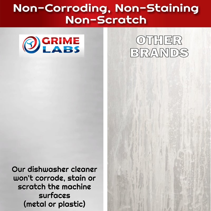 GRIME LABS Dishwasher Cleaner Deodorizer Descaler Tablets, 24 pack Heavy Duty Deep Clean and Natural Limescale Remover, Dish Washer Cleaner Machine Pods, 12 Months Supply - Image 4