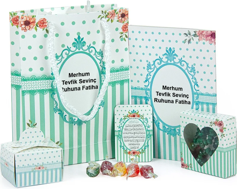 ايهفان Floral Gift Set Bag, Box, Card