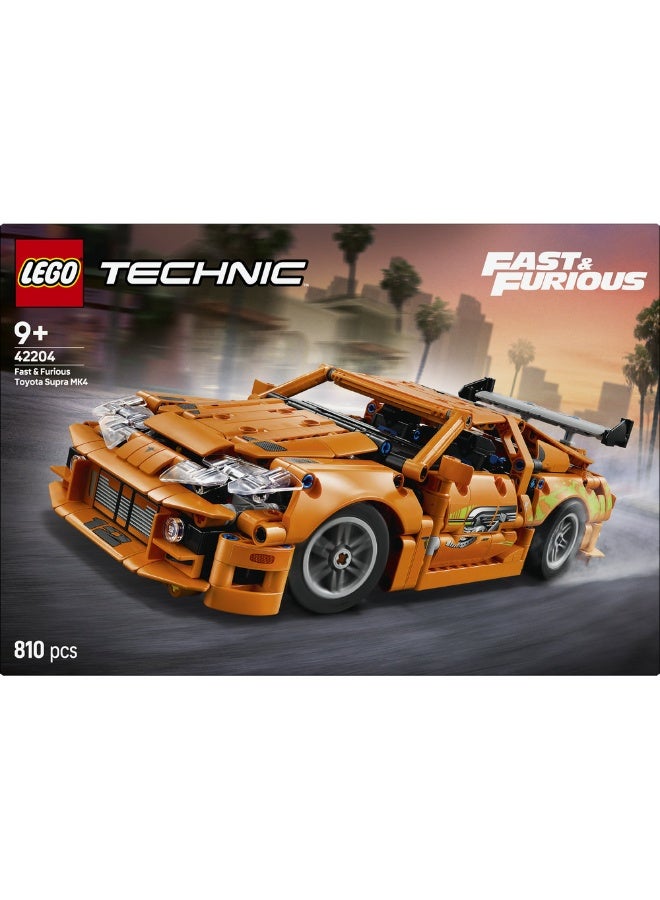 LEGO Technic Fast and Furious Toyota Supra MK4 Car Toy 42204 (Age 9+, 810 Pieces) - Image 2