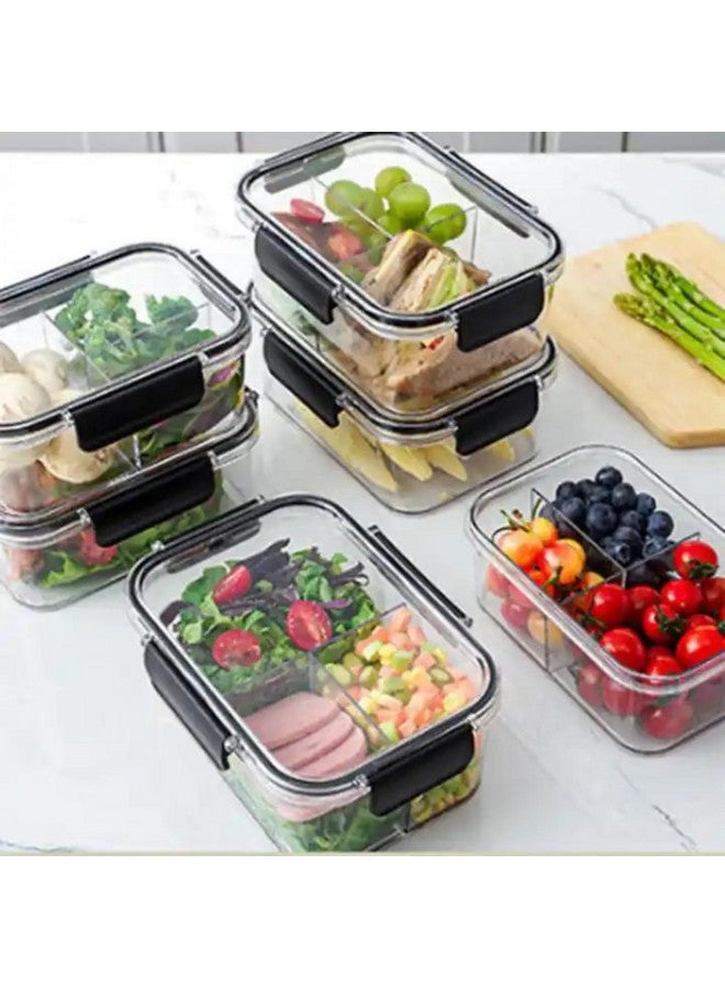 TASMAX Airtight leakproof storage box for kitchen air tight containers for storage boxes for fridge storage boxes for vegetables Durable Odor-Free and Stackable Set of 3 1200ML x1, 800ML x1, 300ML x1 - Image 3