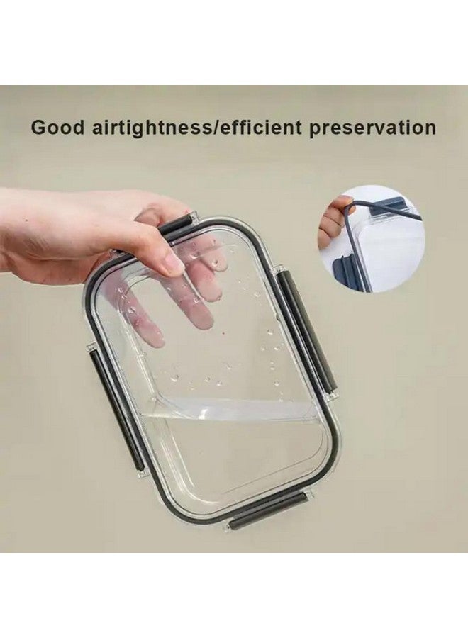 TASMAX Airtight leakproof storage box for kitchen air tight containers for storage boxes for fridge storage boxes for vegetables Durable Odor-Free and Stackable Set of 3 1200ML x1, 800ML x1, 300ML x1 - Image 5
