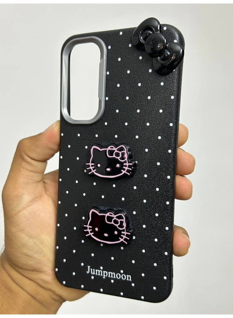 Jumpmoon Dotted Kitty Bow Back Case Compatible with Samsung A05S - Image 3