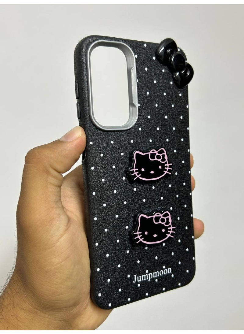 Jumpmoon Dotted Kitty Bow Back Case Compatible with Samsung A05S - Image 2