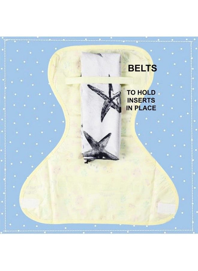 Mothers Choice - Mother'S Choice Baby Nappies Nappy Inner Soft Plastic And Soft Cotton Fabric Outside With Strap For New Born Baby 03 Month Pack 6. - Image 1