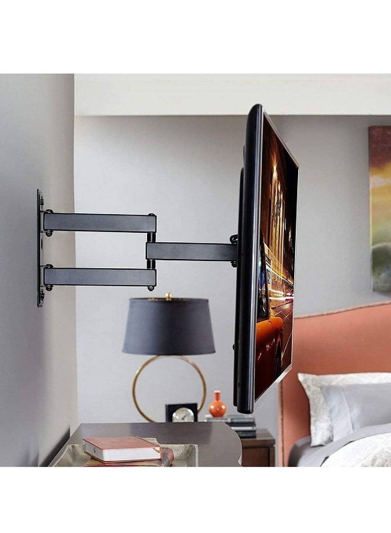 جينيكست شاشة تلفزيون LCD مثبتة على الحائط حركة كاملة متأرجحة إمالة دوارة زاوية ذراع مفصلية قابلة للتعديل لأجهزة التلفزيون ذات الشاشات المسطحة 32 إلى 55 بوصة - Image 3