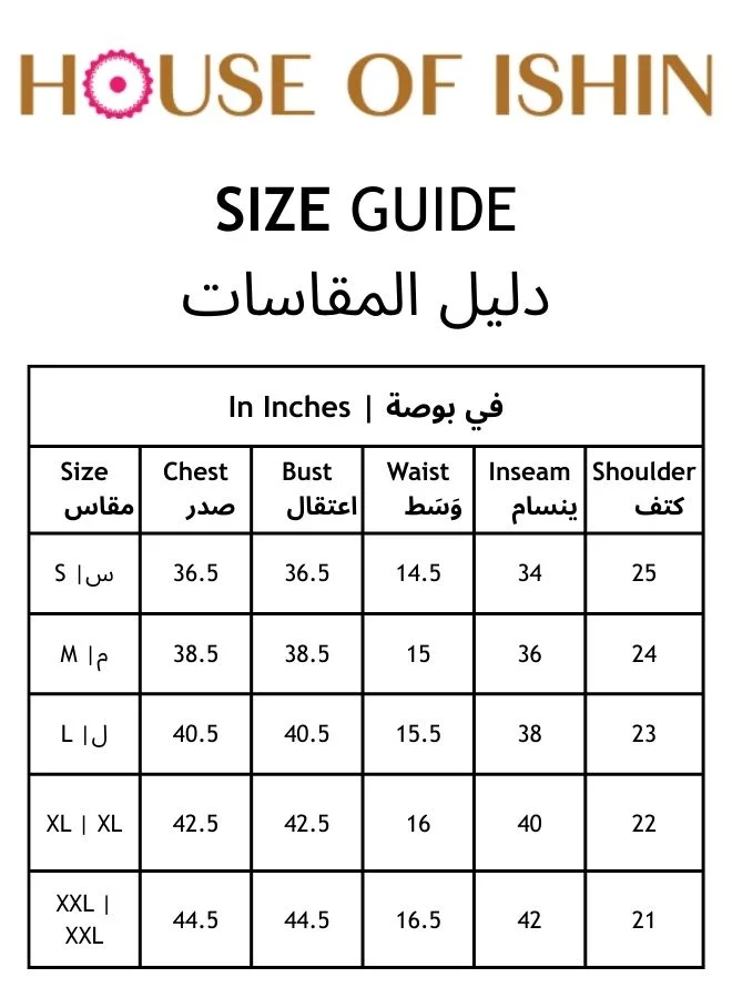 ISHIN  Geometric Printed V-Neck A-Line Kurta With Sharara for Women | Best Price UAE