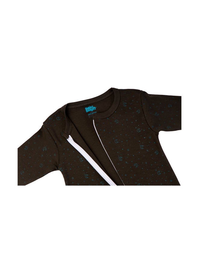 Babies Basic 100% Cotton Printed Long Sleeves Jumpsuit/Romper/Sleepsuit For Babies  - Image 4
