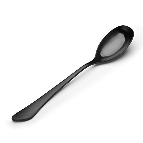 sharecook Matte Black Silverware Set, 20-Piece Stainless Steel Flatware Set Service for 4, Satin Finish Tableware Cutlery Set for Home and Restaurant, Dishwasher Safe - Image 4