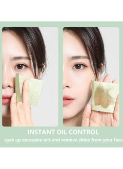 CMGTYYD 5x100 Counts Oil Blotting Sheets for Face,Oil Absorbing Sheets Oil Control Face Wipes Tissues,Facial Care Makeup Blotting Paper for Oily Skin,Oil-absorbing Blotting Papers for Women Men-Green  - Image 2