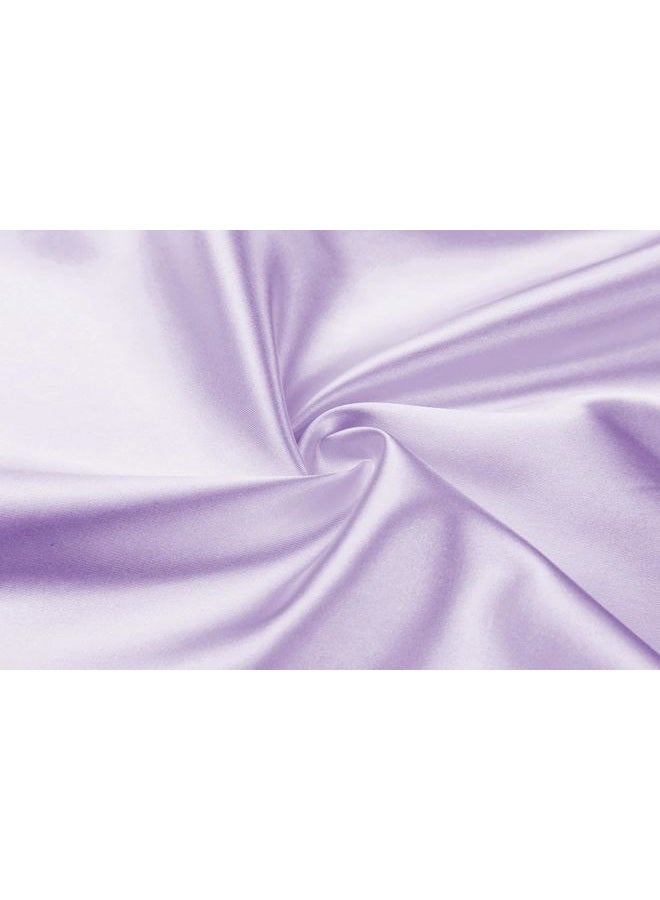 sunshinemall Women's Satin Kimono Robes with Rhinestones Bride Bridesmaid Short Getting Ready Wedding Dressing Gown, Bridesmaid-light Purple, Small-Medium - Image 4