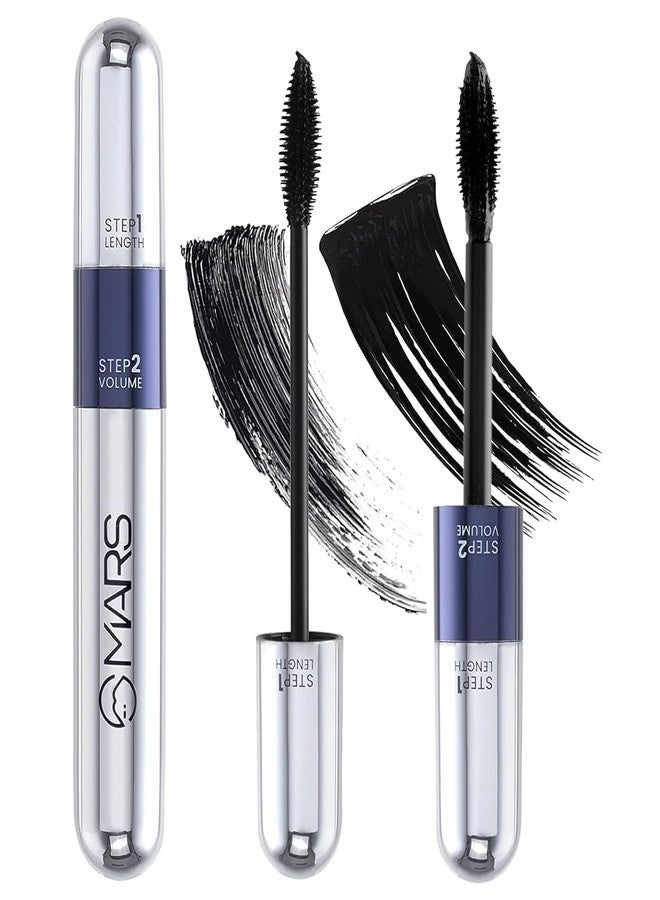 Happy world Double Trouble 2-in-1 Mascara (15 ml) | Maximum Volume & Extended Length | Upto 18 Hours | Intense Jet Black | Long Lasting, Clump Free Mascara | Waterproof and Smudge-Proof - Image 1