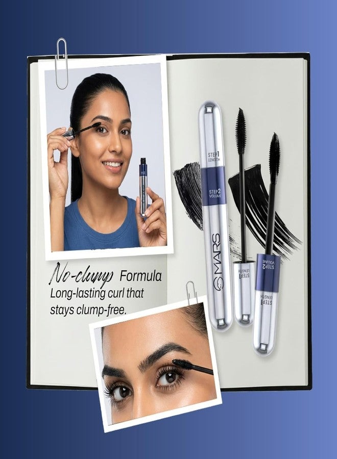 Happy world Double Trouble 2-in-1 Mascara (15 ml) | Maximum Volume & Extended Length | Upto 18 Hours | Intense Jet Black | Long Lasting, Clump Free Mascara | Waterproof and Smudge-Proof - Image 4