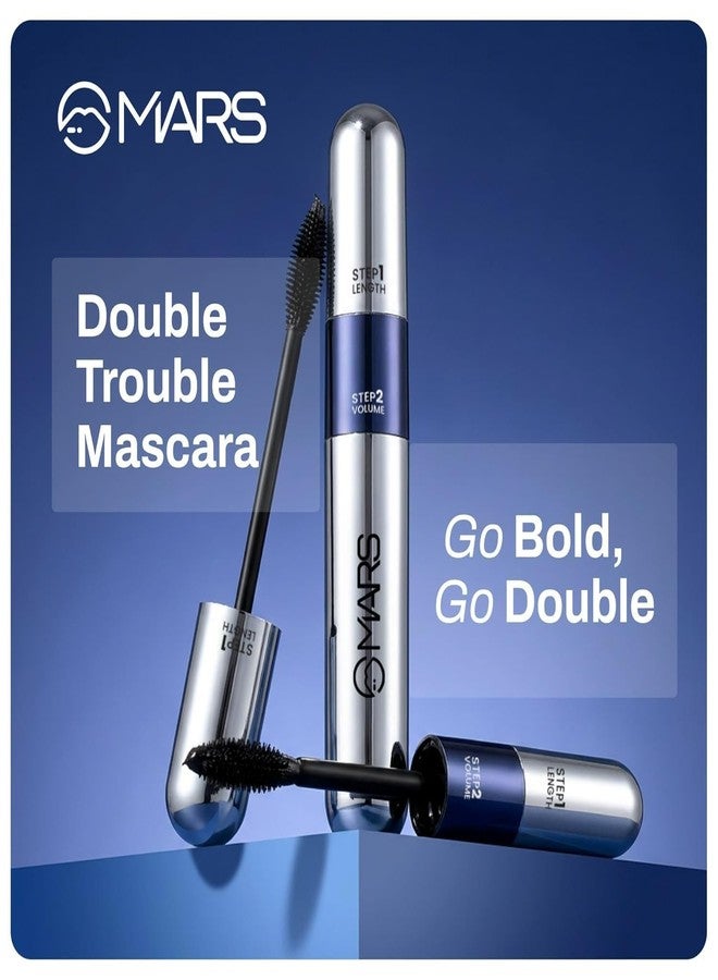 Happy world Double Trouble 2-in-1 Mascara (15 ml) | Maximum Volume & Extended Length | Upto 18 Hours | Intense Jet Black | Long Lasting, Clump Free Mascara | Waterproof and Smudge-Proof - Image 3