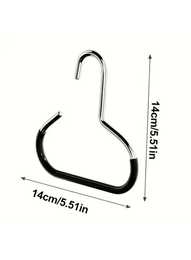 White 2pcs Metal Wall Hooks Space Saving Organizer For Hats Towels Bathrobes - Image 4