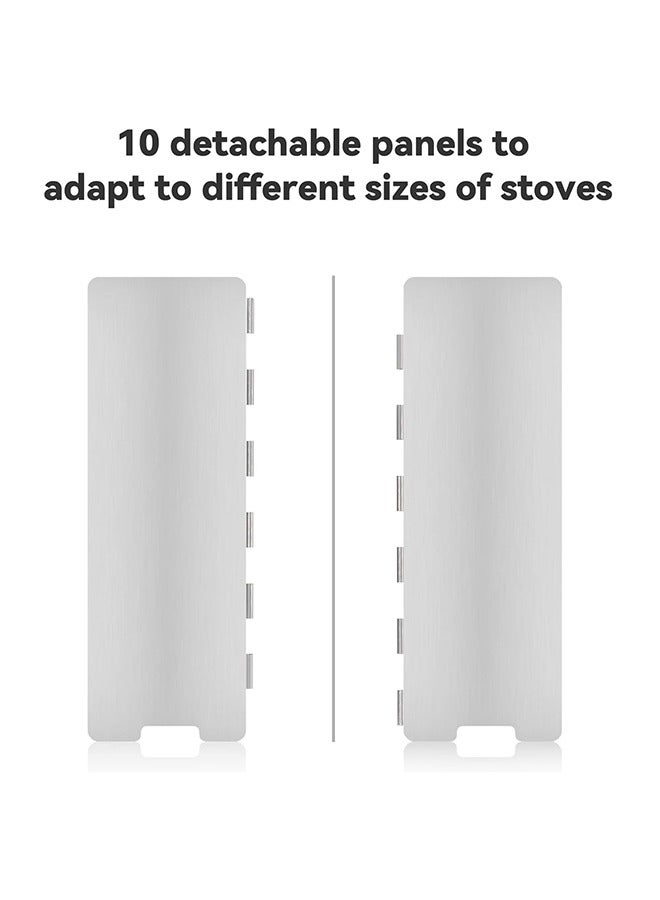 10 Pcs Uning Camp Stove Windscreen 10 Plates Aluminum for Stove in Camping, Hiking, Backpacking, Picnicking or in Backyard  (Silver) - Image 5