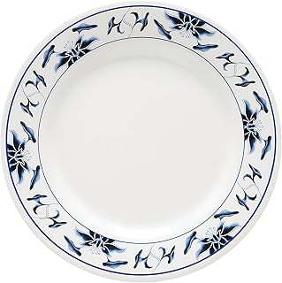 Get 10.5" Blue Round Plates, Melamine Break- Resistant and BPA Free, for Indoor and Outdoor Dinnerware by GET Water - Image 1